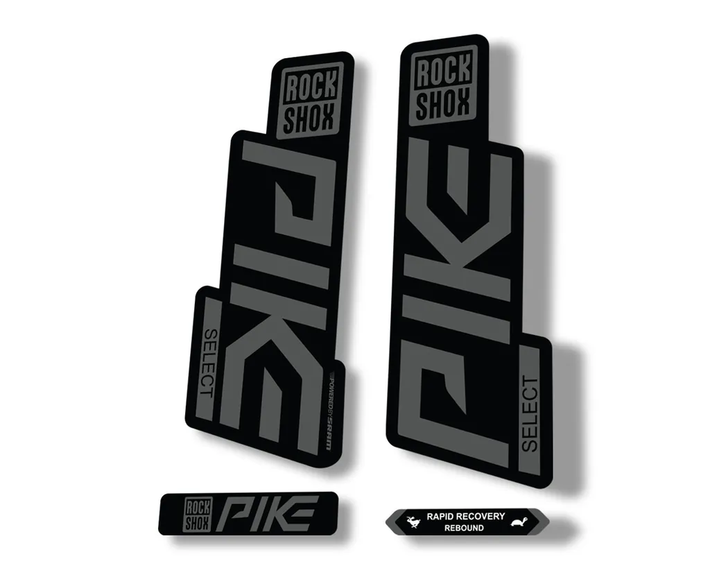 Rock Shox PIKE SELECT 2020 Fork Decal Mountain Bike Cycling Sticker Gray