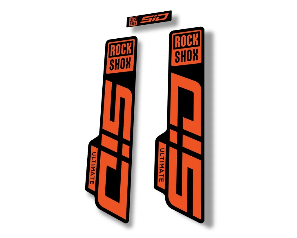 Rock Shox SID 2021 ULTIMATE Fork Decal Mountain Bike Cycling Sticker Orange