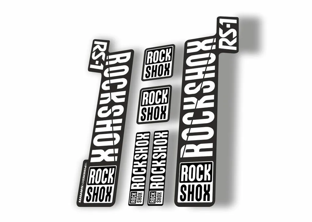 Rock Shox RS1 2018 Fork Decal Mountain Bike Cycling Sticker Adhesive White