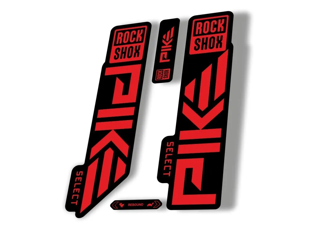 Rock Shox PIKE SELECT 2023 Mountain Bike Cycling Decal Sticker Adhesive Red