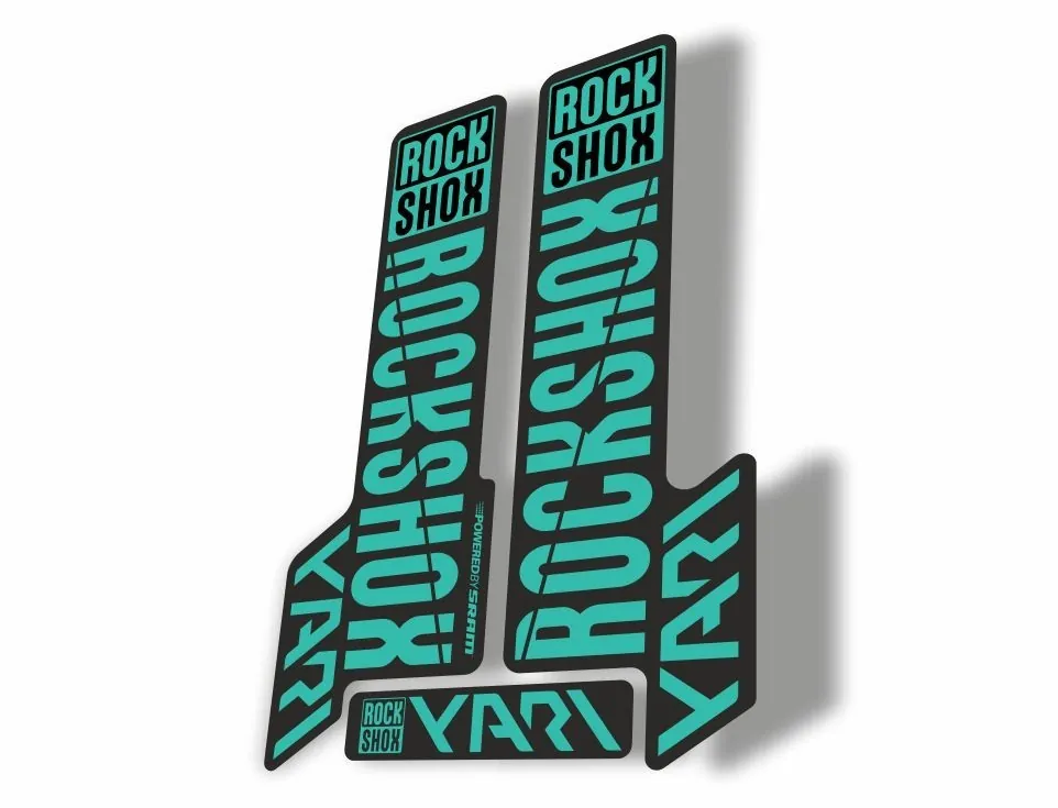 Rock Shox YARI 2018 Fork Decal Mountain Bike Cycling Sticker Adhesive Dolphin