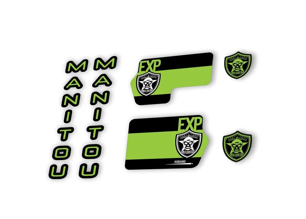 Manitou Circus Expert 2020 Fork Suspension Decal Kit Sticker Green
