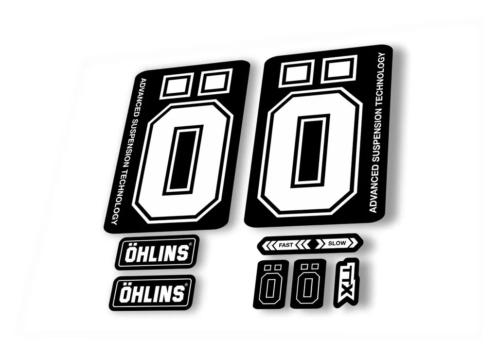 Ohlins DH38 2019 Fork Decal Mountain Bike Cycling Sticker Adhesive White