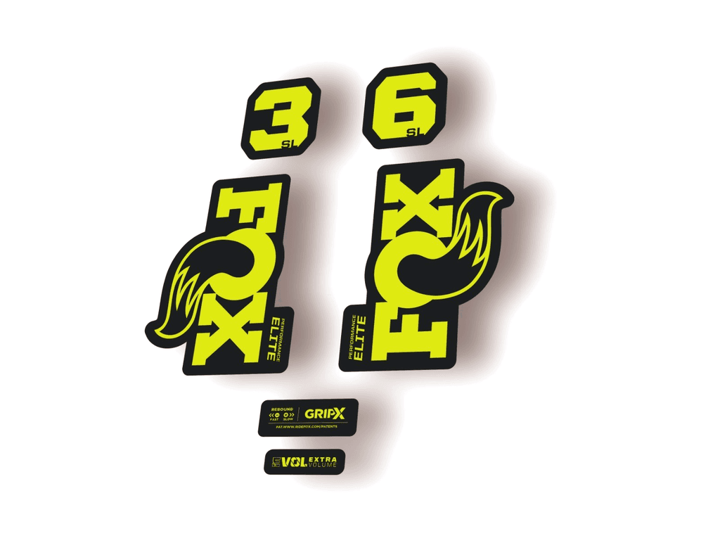 FOX 36 SL Elite 2026 Fork Factory Suspension Decal Sticker Adhesive Lime Green