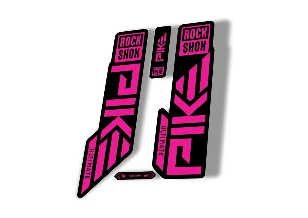 Rock Shox PIKE ULTIMATE 2023 Mountain Bike Cycling Decal Sticker Adhesive Pink