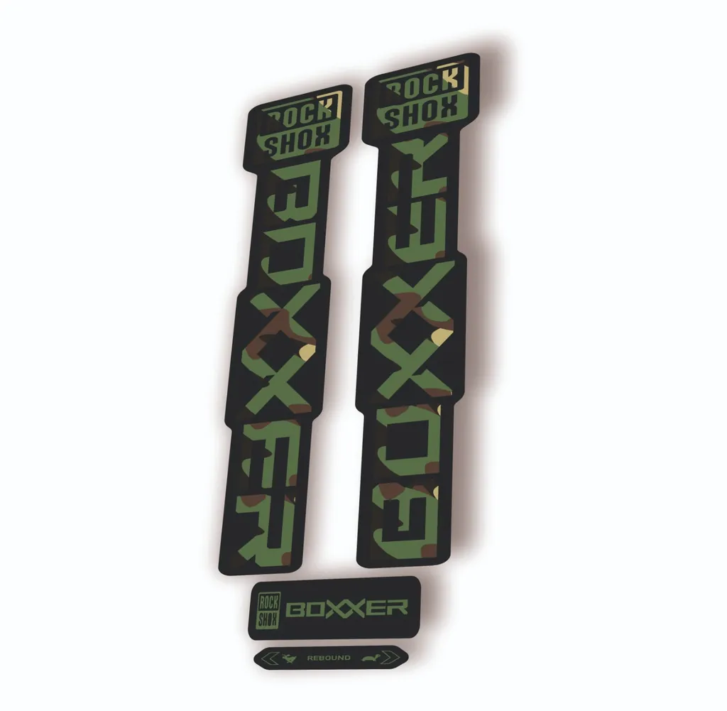Rock Shox BOXXER 2024 ULTIMATE Mountain Bike Cycling Decal Adhesive Camo