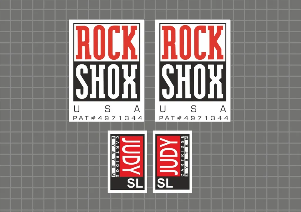 Rock Shox Judy SL 1997 Forks Decals Stickers Graphic Set Vinyl Logo Adhesive