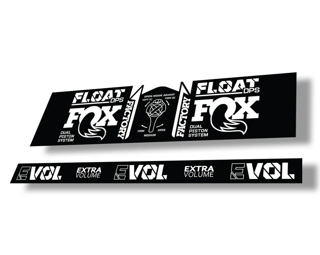 FOX Float DPS 2021 Rear Shock Suspension Factory Sticker Adhesive Decal White
