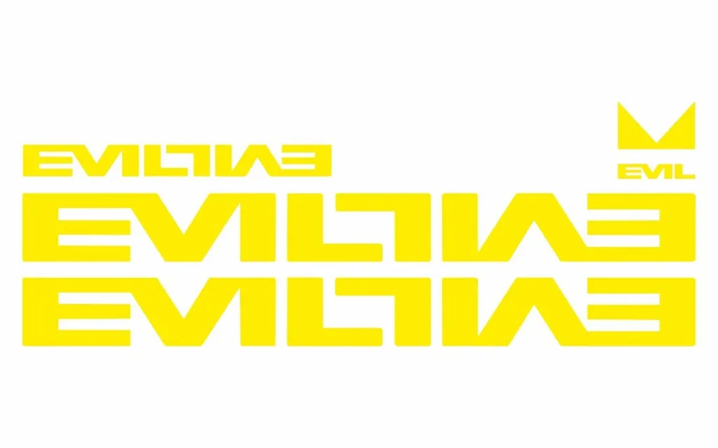 Bicycle Vinyl Frame Stickers – Compatible with EVIL Bike Frames – Yellow