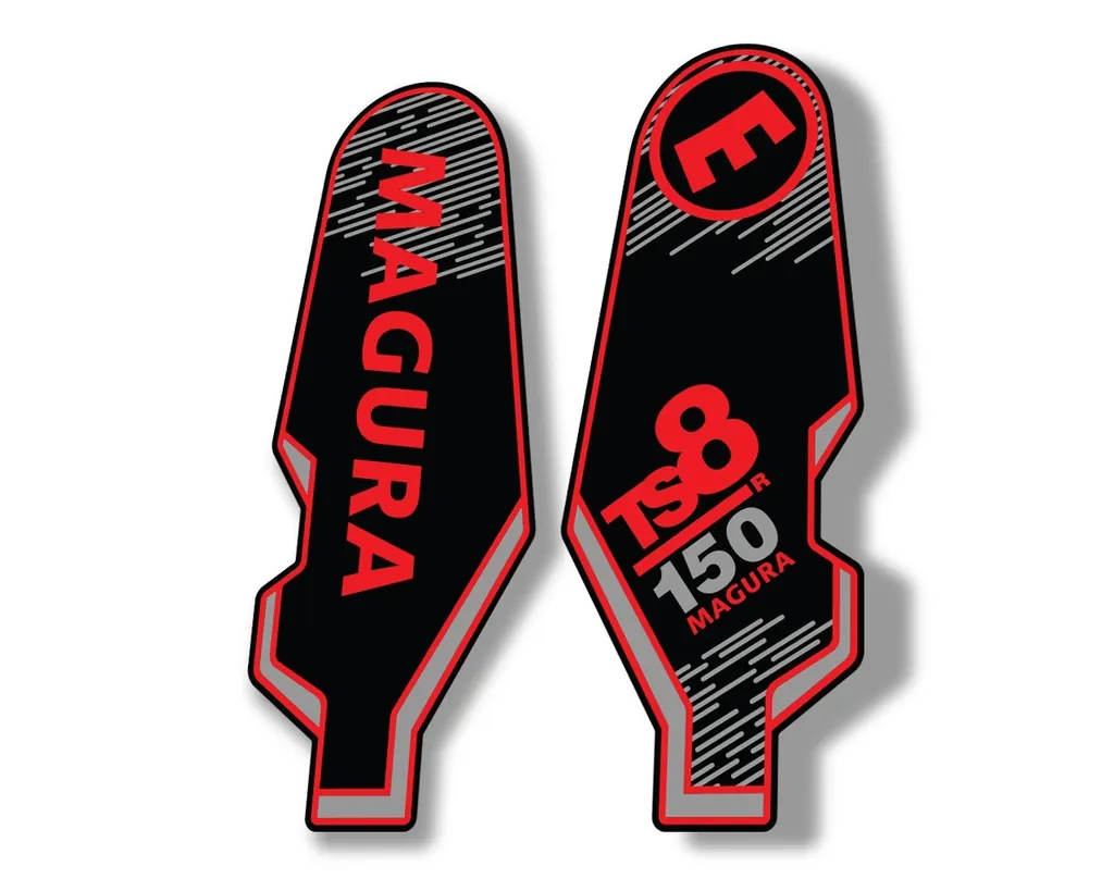 MAGURA TS8 R 150 2013 Suspension Decal Kit Sticker Adhesive Aufkleber Red
