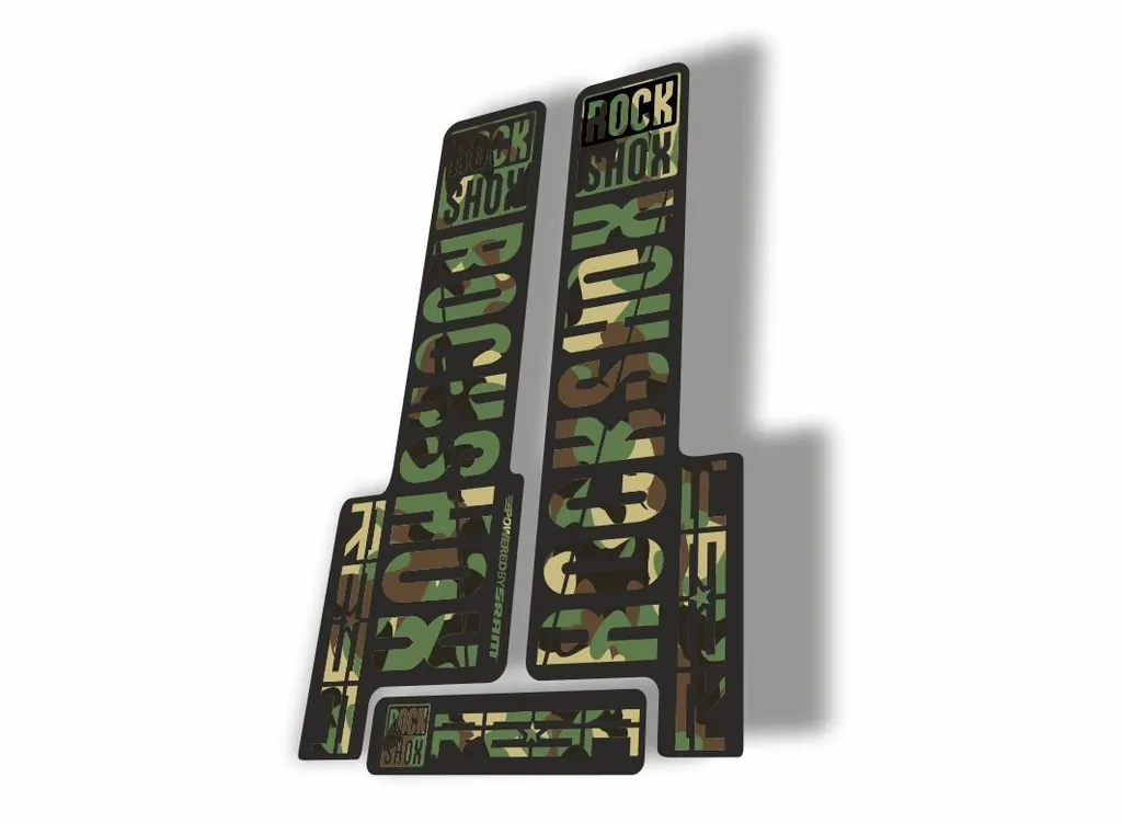 Rock Shox REBA 2018 Fork Decal Mountain Bike Cycling Sticker Adhesive Camo