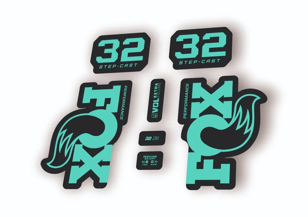 Fox 32 Step Cast Performance 2025 Fork Factory Decal Sticker Adhesive Dolphin