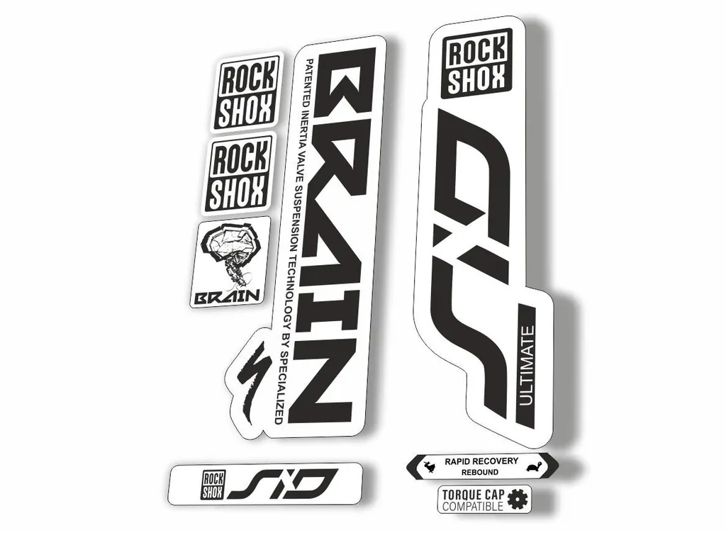 Rock Shox SID Brain ULTIMATE 2020 Mountain Bike Cycling Decal Sticker Black