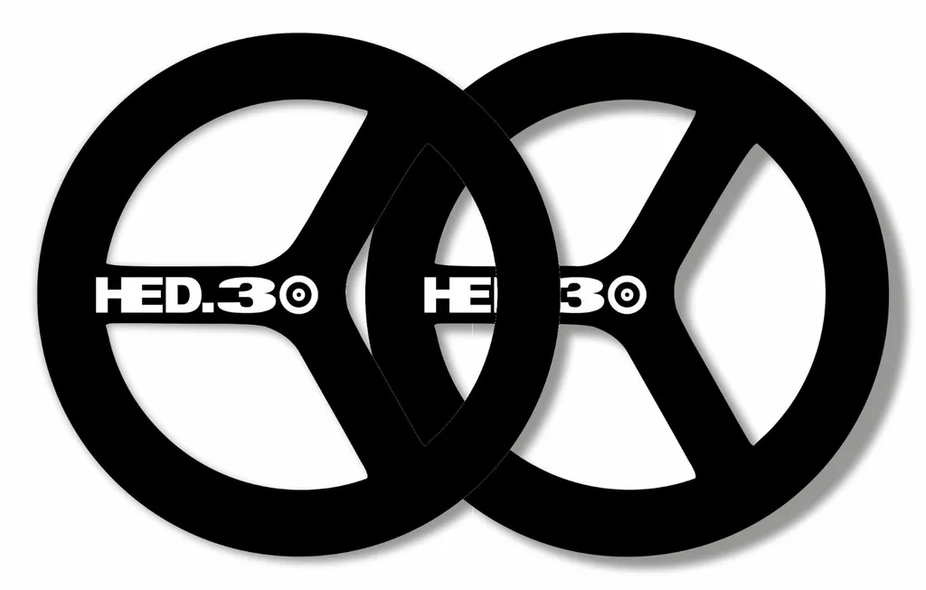 HED.3 Tri-Spoke Rim Wheelset Decal Factory Sticker Vinyl Adhesive White 4Pcs