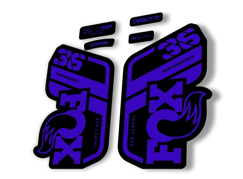 FOX 36 Performance 2021 Factory Fork Decals Suspension Sticker Blue 1