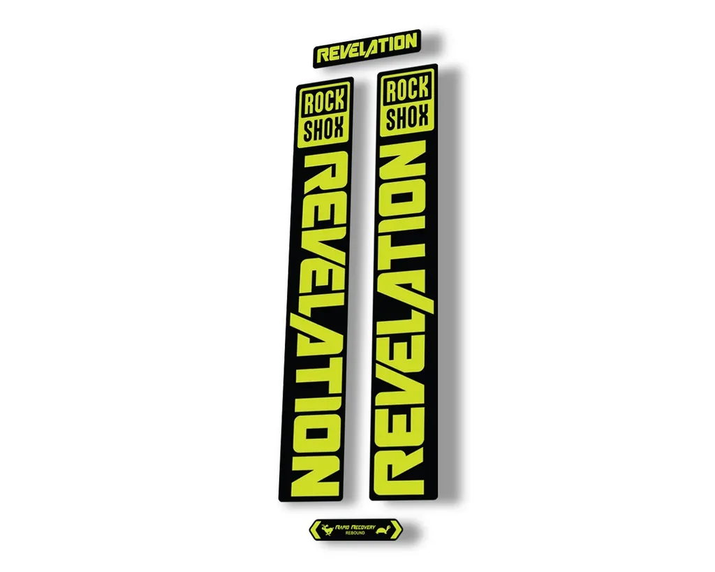 Rock Shox REVELATION 2021 Fork Decal Mountain Bike Sticker Adhesive Lime Green