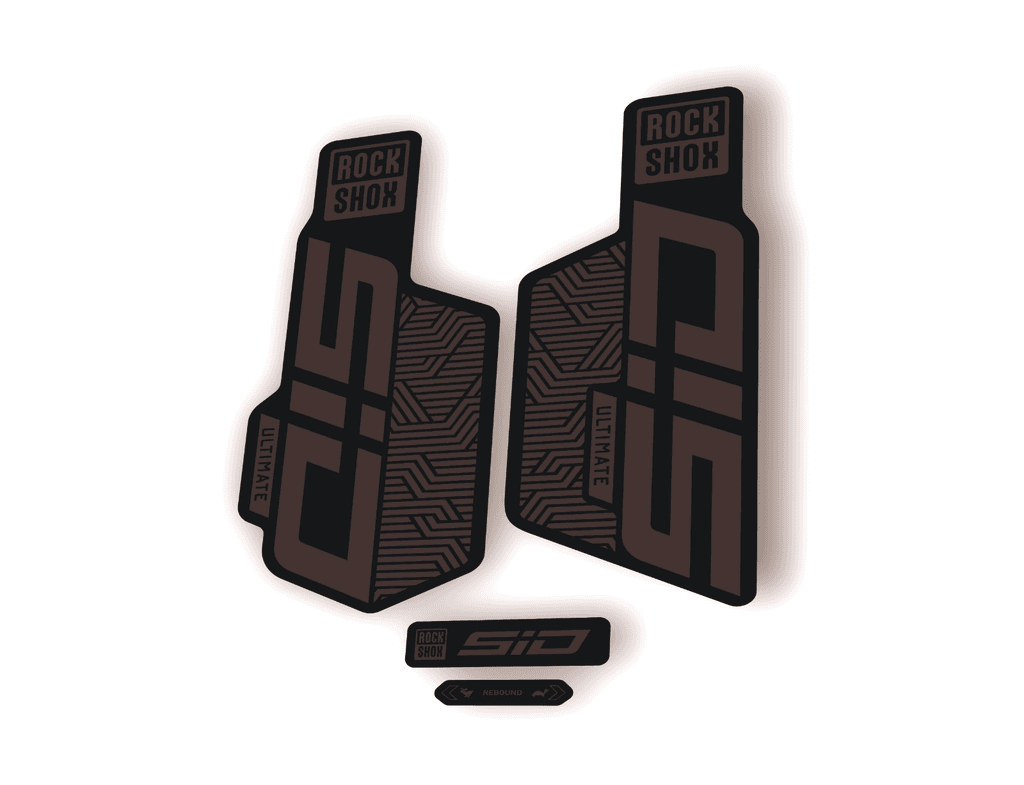 Rock Shox SID ULTIMATE 2025 Flight Attendant Bike Cycling Decal Sticker Gray