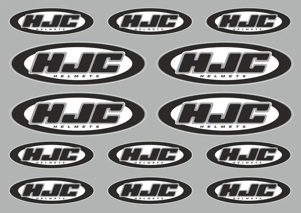 HJC Helmet Decal Set Sticker Vinyl Graphic Logo Adhesive Kit High Quality 13 Pcs