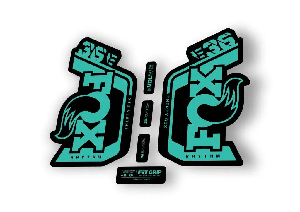Fox 36 Rhythm E Bike 2024Fork Suspension Factory Decal Sticker Adhesive Dolphin