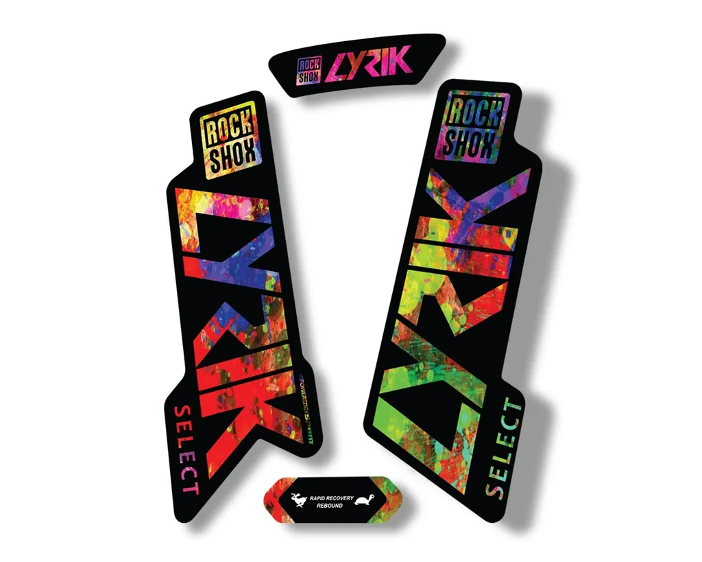 Rock Shox LYRIK 2020 ULTIMATE Mountain Bike Cycling Decal Sticker Oil Slick
