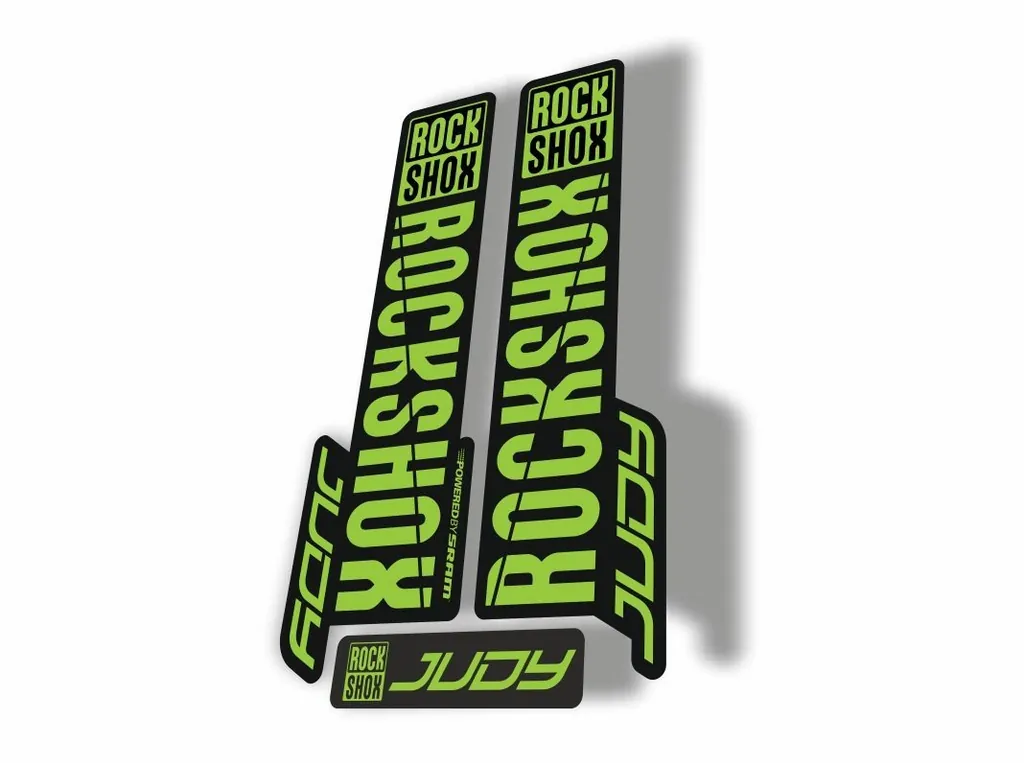 Rock Shox JUDY 2018 Fork Decal Mountain Bike Cycling Sticker Adhesive Green