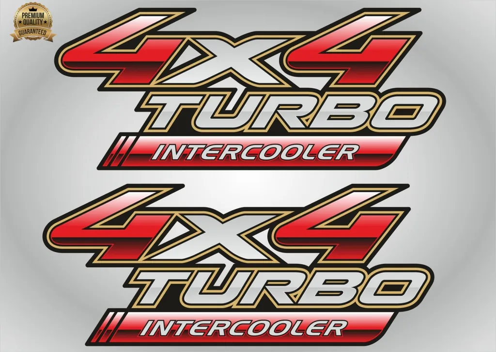 4x4 Decals Compatible with Toyota Hilux Turbo Intercooler 2pcs