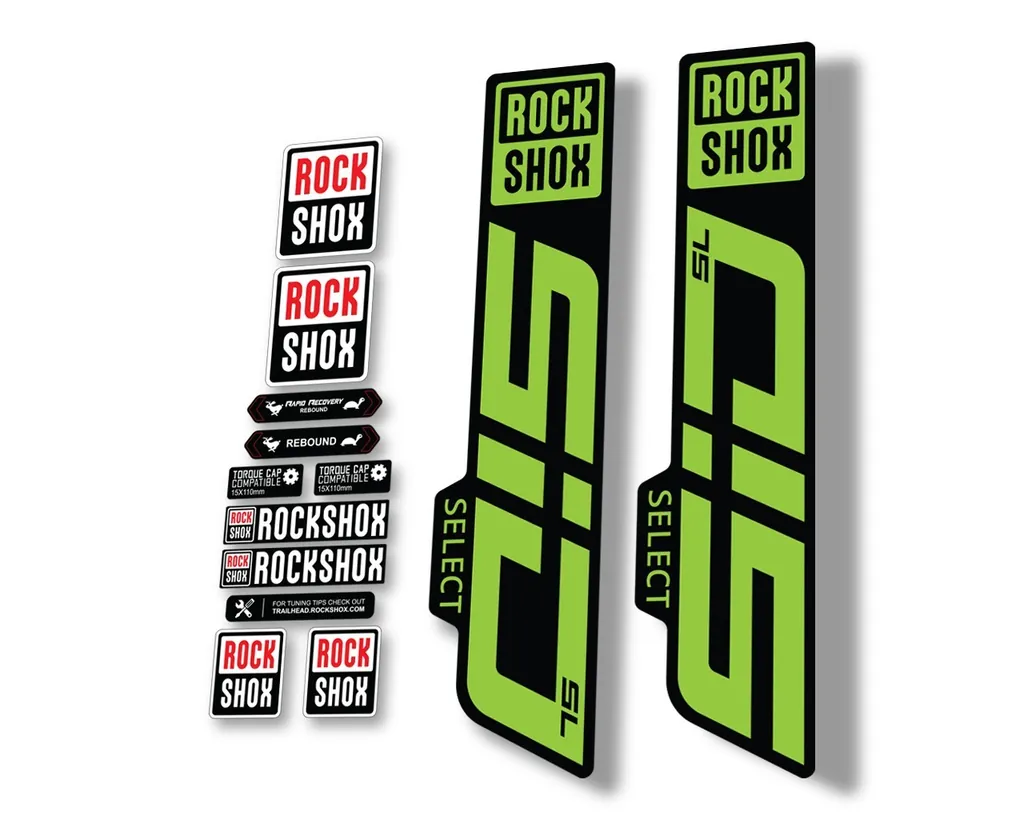 Rock Shox SID SELECT SL 2021 Fork Decal Mountain Bike Cycling Sticker Green