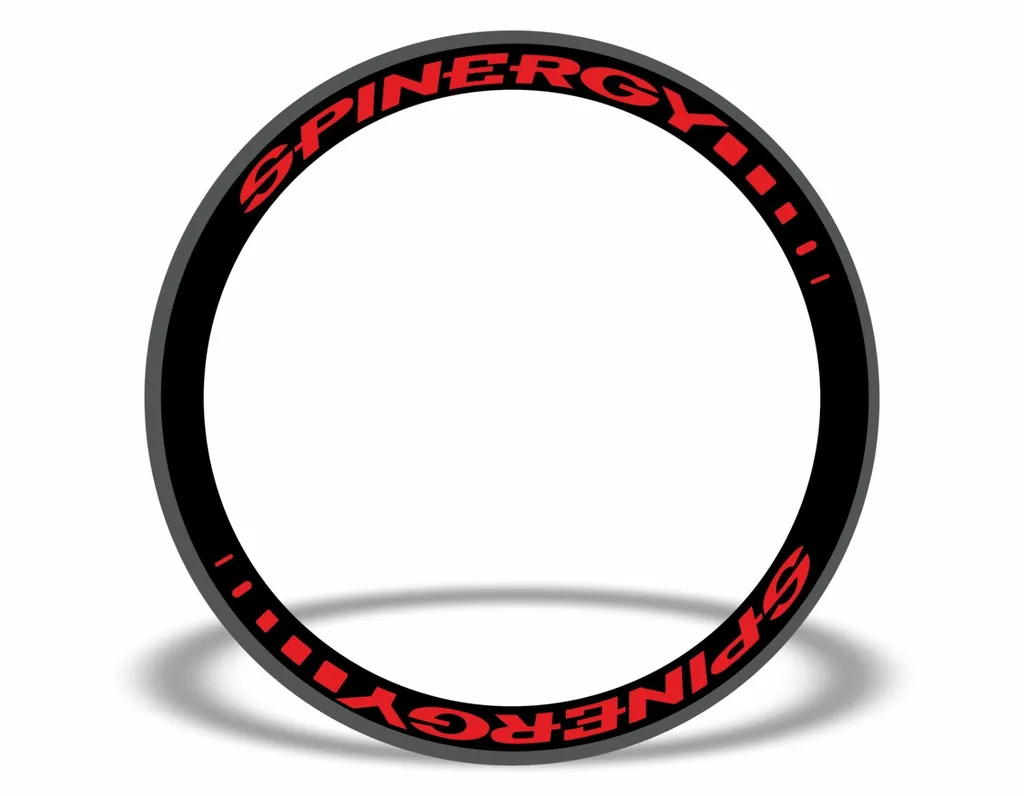 SPINERGY Stealth Rim Wheelset Decal Factory Sticker Vinyl Adhesive Red 8 Pcs