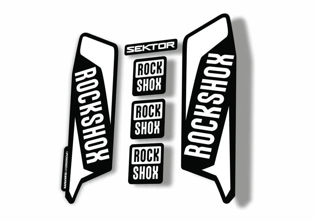 Rock Shox SEKTOR 2016 Fork Decal Mountain Bike Cycling Sticker Adhesive White