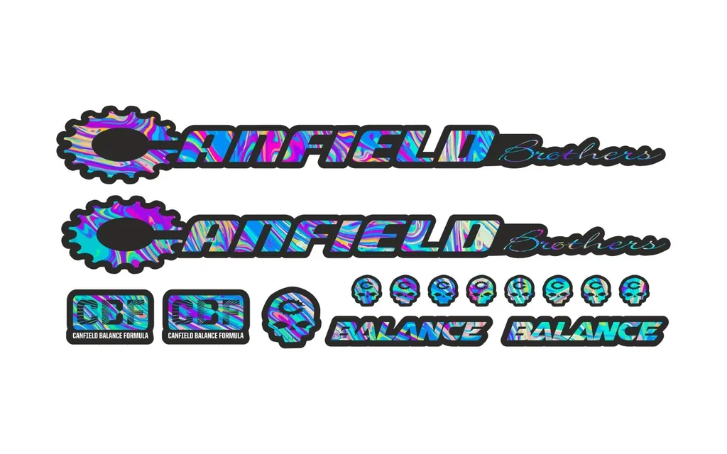 Bicycle Vinyl Stickers Custom Compatible with Canfield Balance 2016 Oil Slick 1