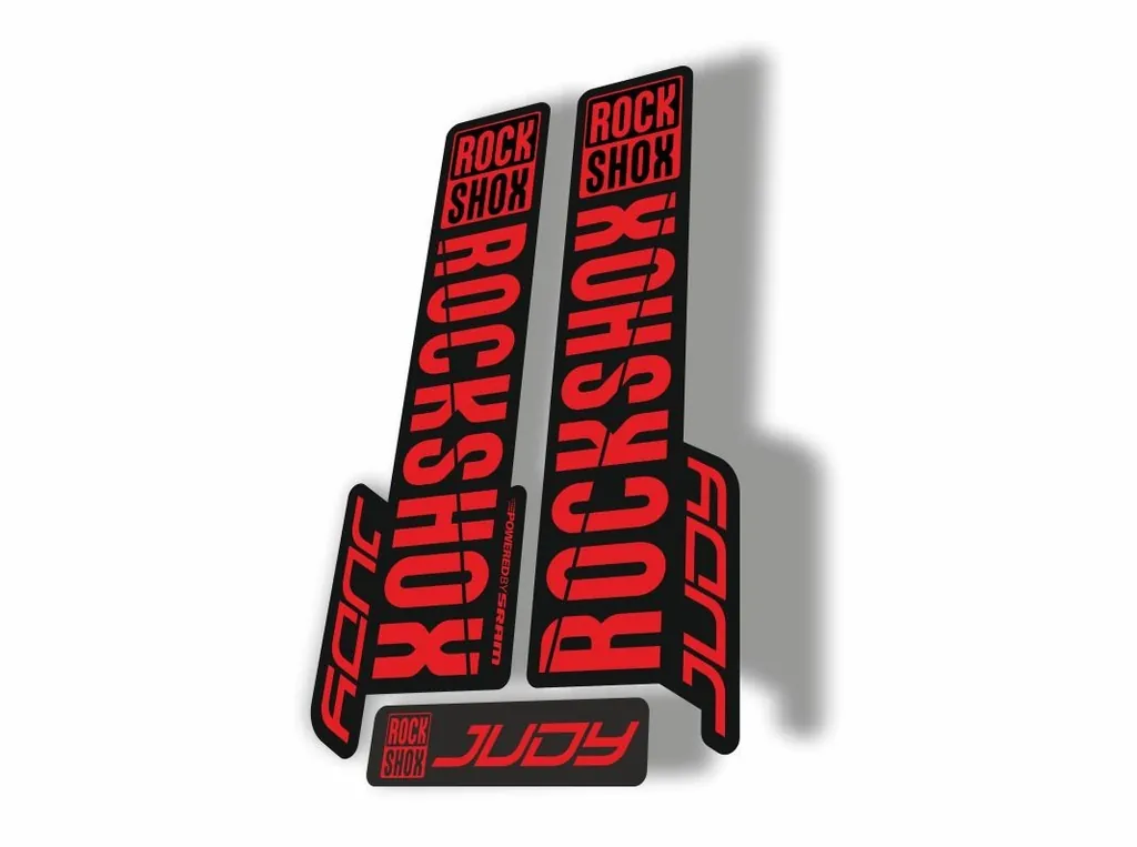 Rock Shox JUDY 2018 Fork Decal Mountain Bike Cycling Sticker Adhesive Red