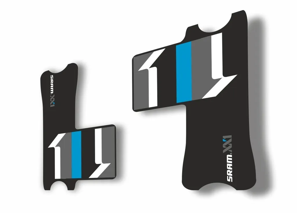 Crank Set Stickers Decals MTB SRAM XX1 Mountain Bike Bicycle Adhesive 2 Pcs Blue