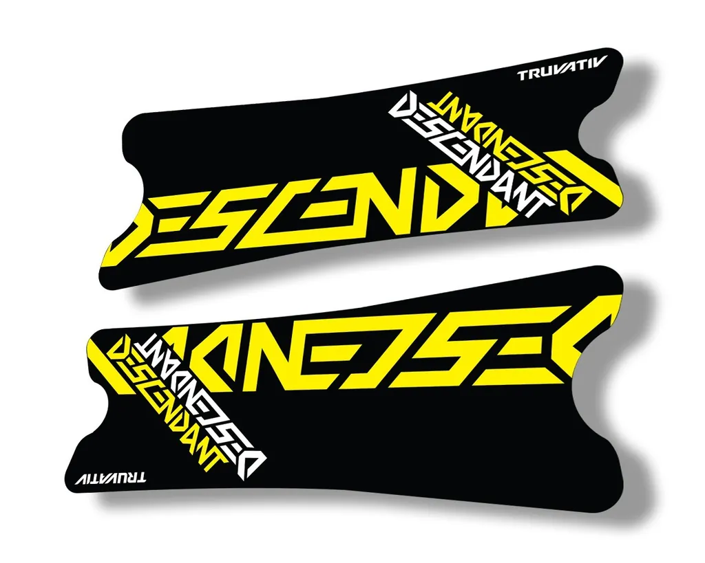 Truvativ 2018 Dexcendant Crank Set Stickers Decals MTB Bicycle 2Pcs Yellow