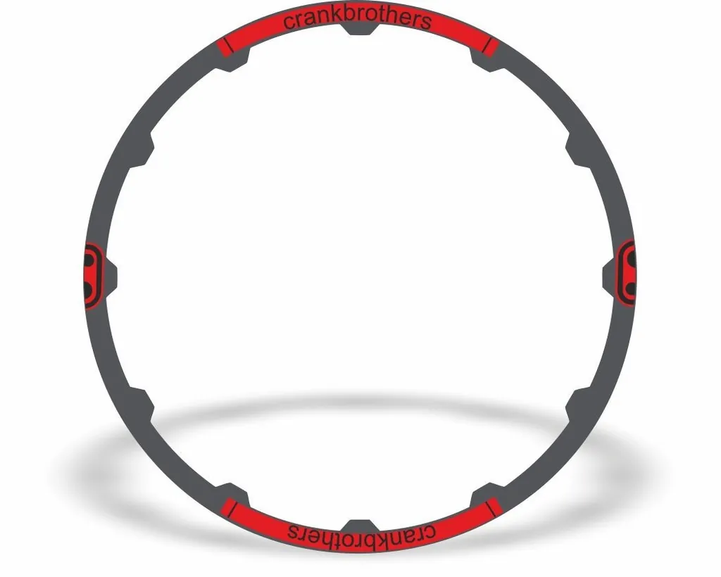 Crank Brothers Cobalt 29" Rim Stickers Decals Vinyl Replacement Adhesive Set Red