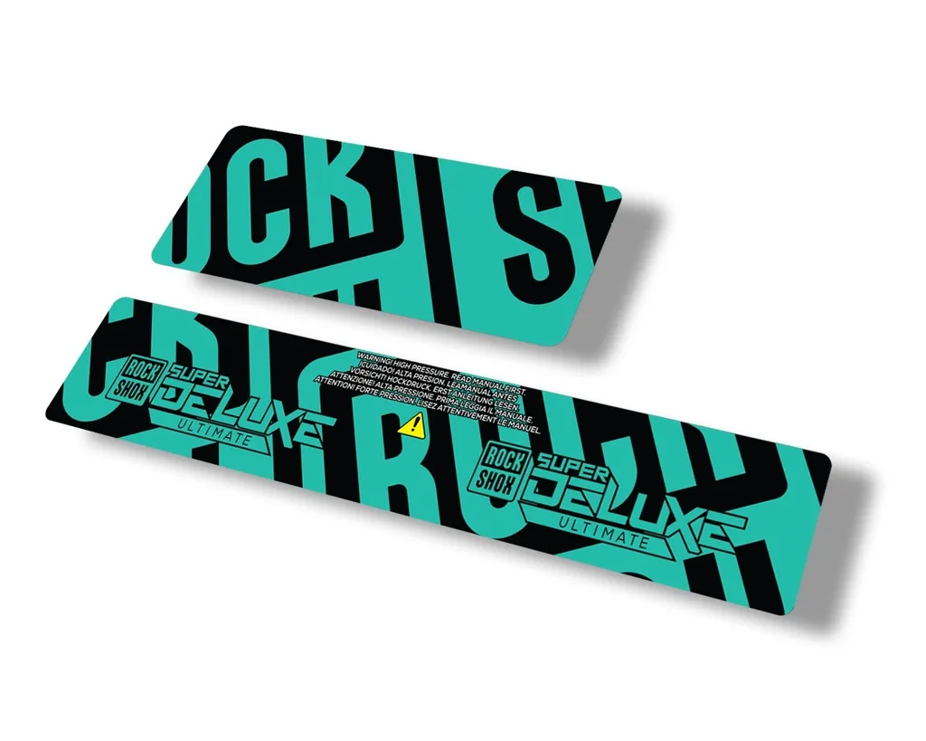 Rock Shox 2021 Super Deluxe Ultimate Rear Shock Decal Sticker Set Dolphin
