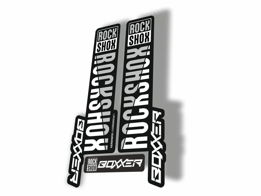 Rock Shox BOXXER 2019 Mountain Bike Cycling Decal Kit Sticker Adhesive White