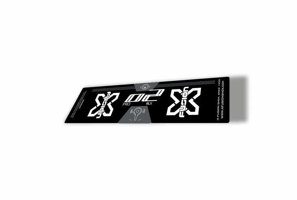 X Fusion 2018 O2 Pro RLX Rear Shock Suspension Sticker Factory Decal White