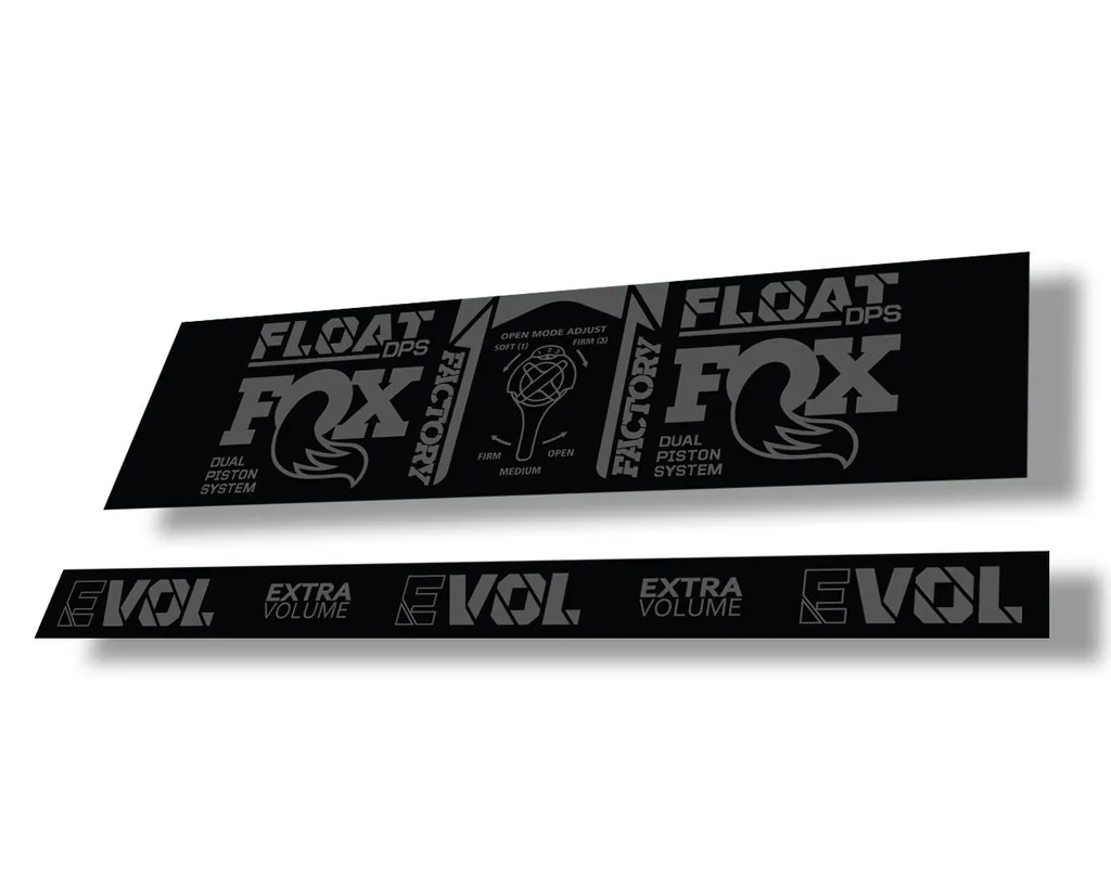 FOX Float DPS 2021 Rear Shock Suspension Factory Sticker Adhesive Decal Gray