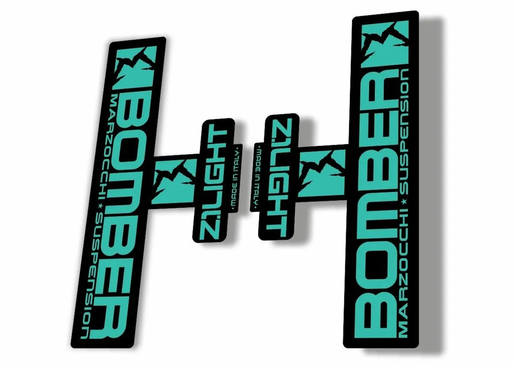 Marzocchi Bomber Z1 Light 2006 Fork Suspension Sticker Decal Kit Adhesiv Dolphin