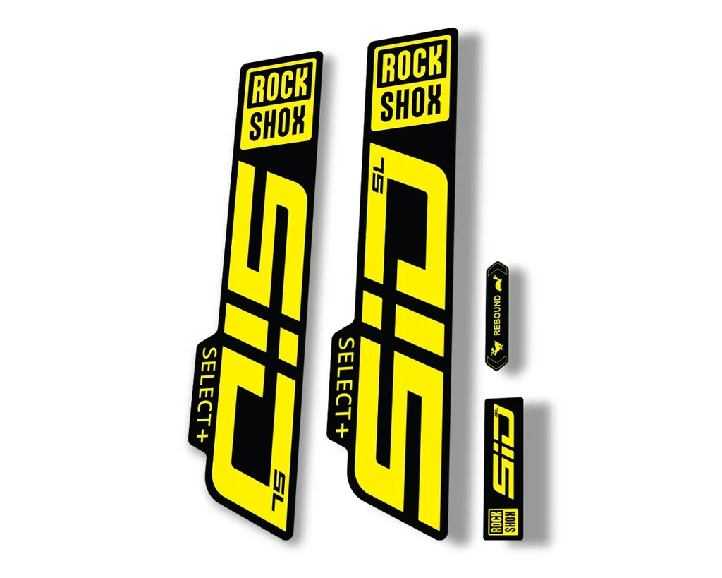 Rock Shox SID SL Select Plus 2021 Mountain Bike Cycling Decal Sticker Yellow