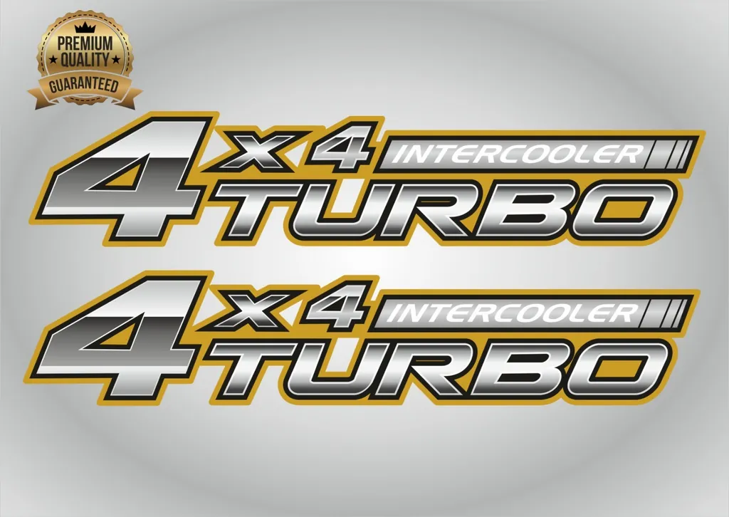 4x4 Decals Compatible with Toyota Hilux 2006 Turbo Intercooler 2pcs