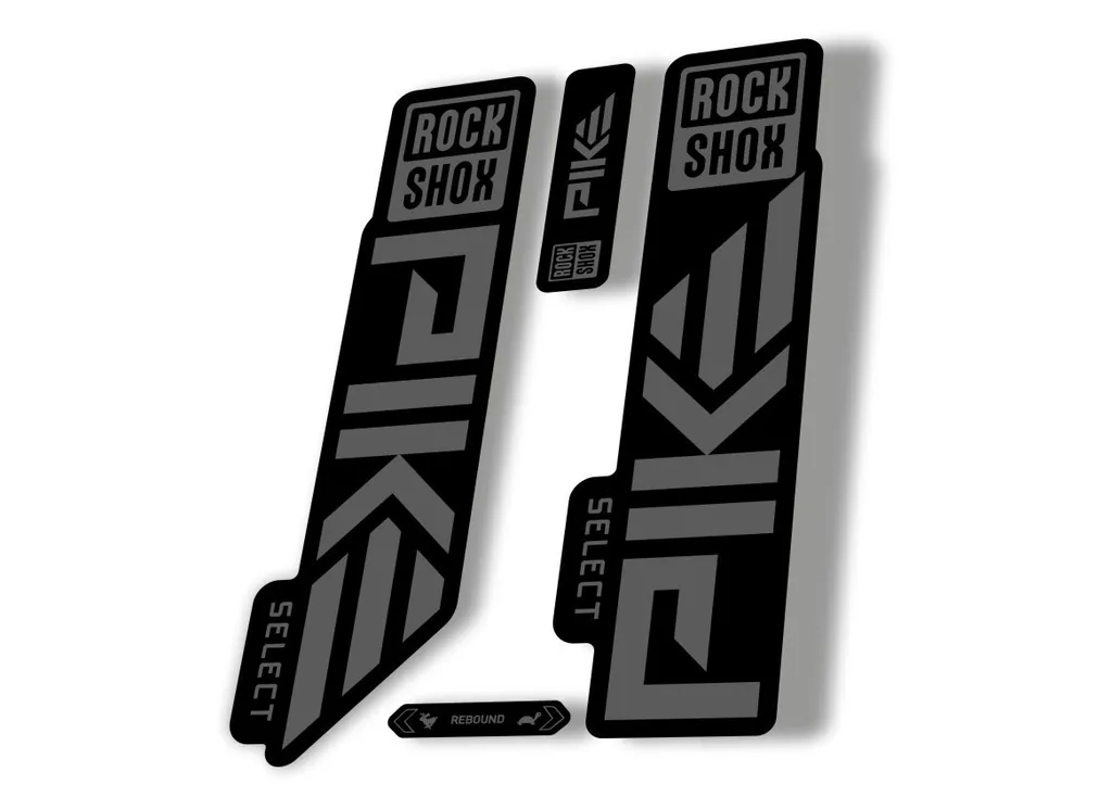 Rock Shox PIKE SELECT 2023 Mountain Bike Cycling Decal Sticker Adhesiv Gray