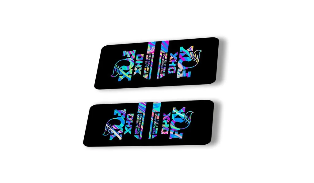 FOX DHX 2022 Performance Elite Rear Shock Suspension Sticker Decal Oil Slick 1