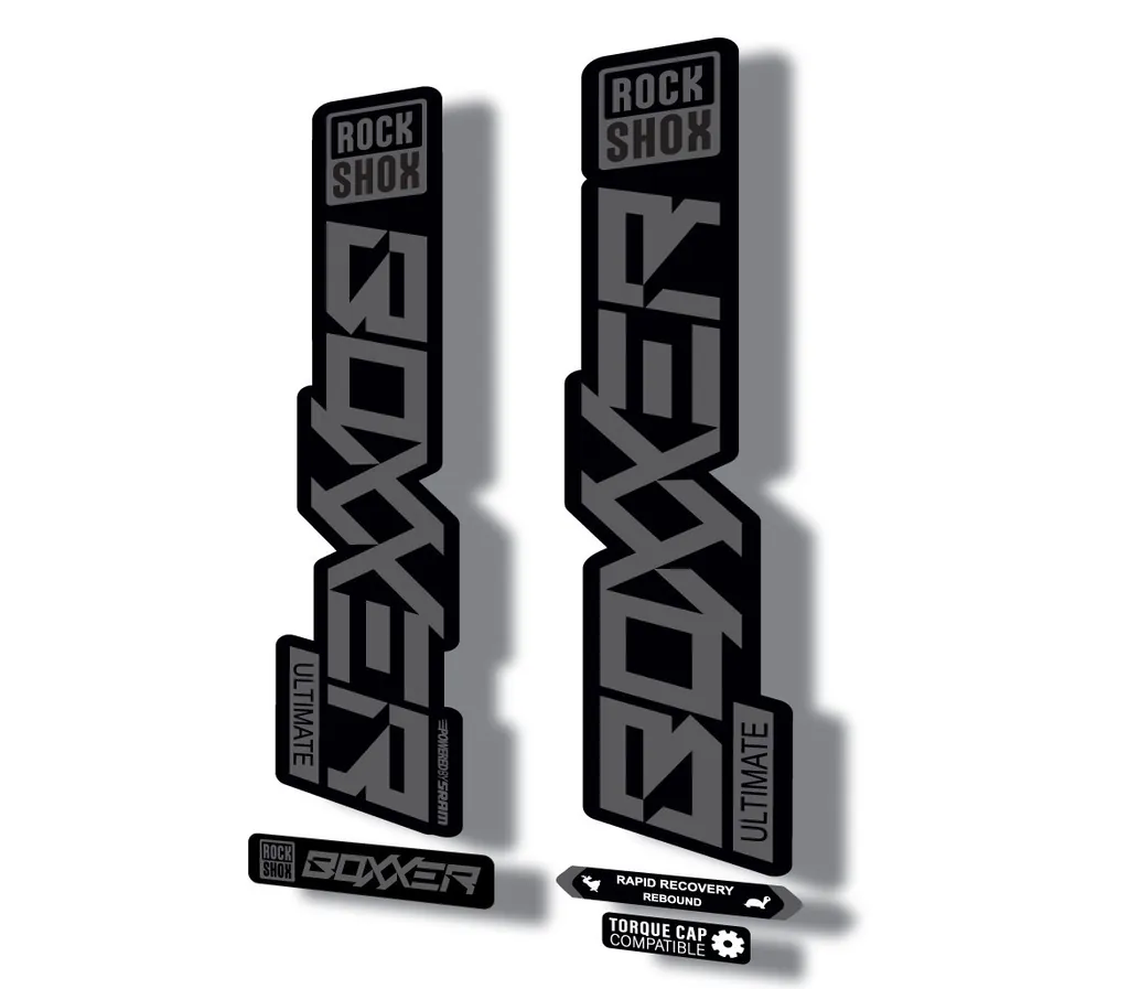 Rock Shox BOXXER 2020 ULTIMATE Mountain Bike Cycling Decal Adhesive Gray