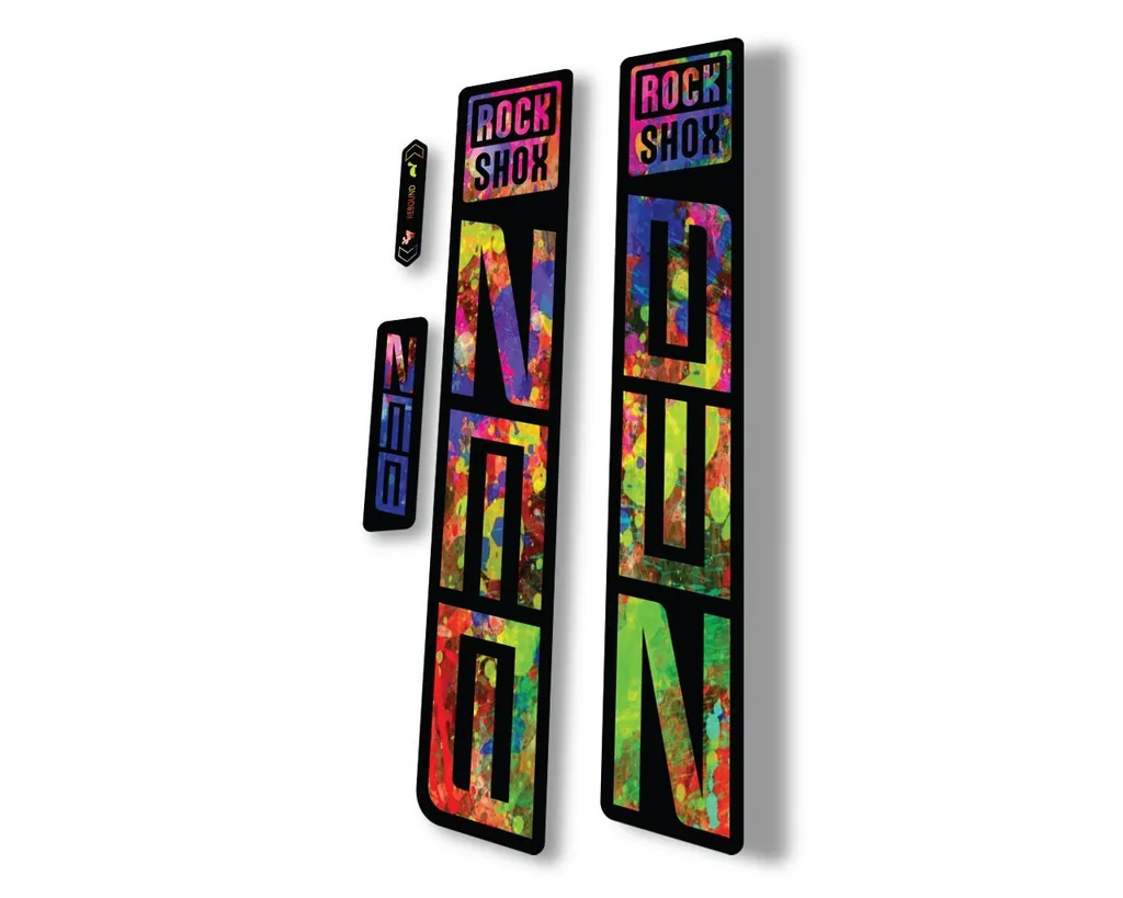 Rock Shox ZEB R 2021 Mountain Bike Cycling Decal Sticker Adhesive Oil Slick