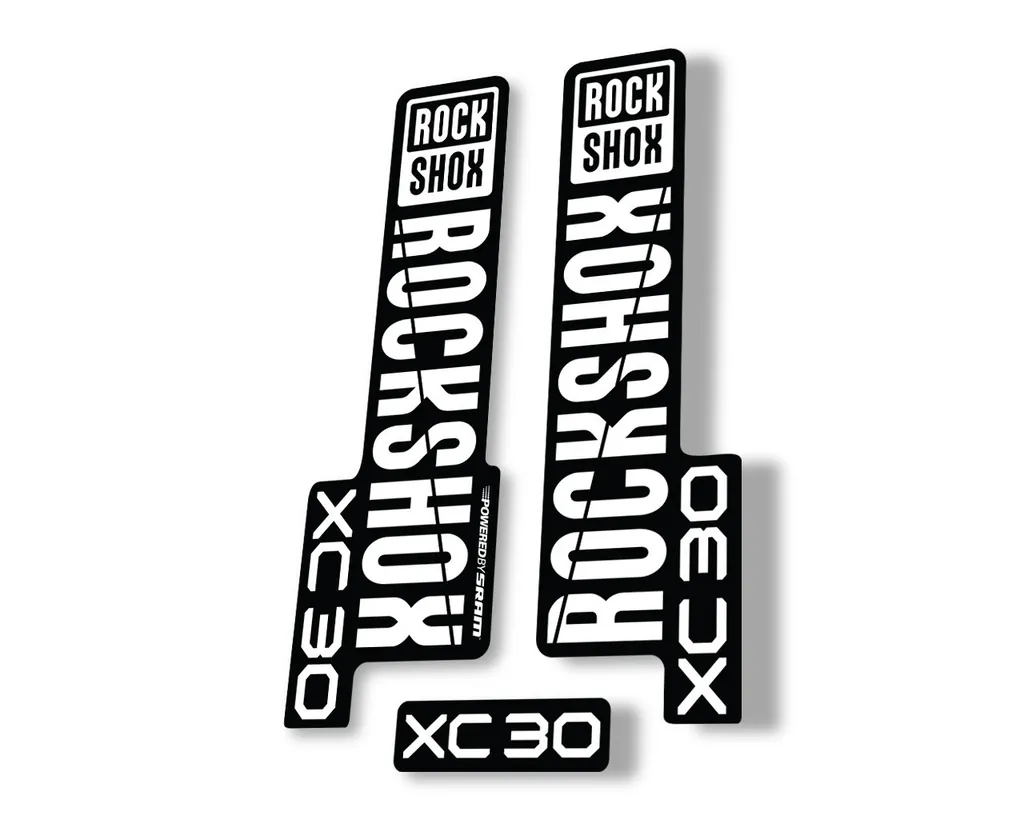 Rock Shox XC 30 2020 Fork Decal Mountain Bike Cycling Sticker Adhesive White