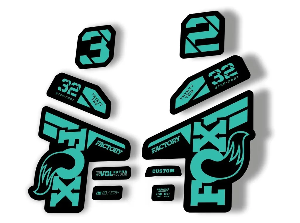 Fox 32 Factory 2021 Fork Suspension Decal Sticker Adhesive Dolphin