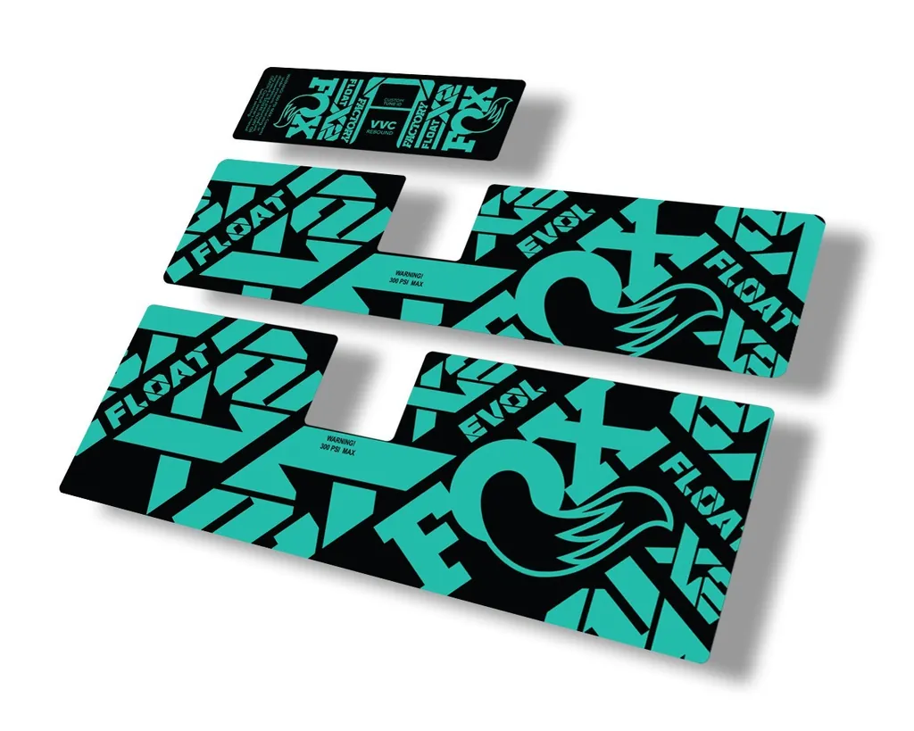 FOX Float X2 2021 Rear Shock Suspension Sticker Factory Decal Full Set Dolphin