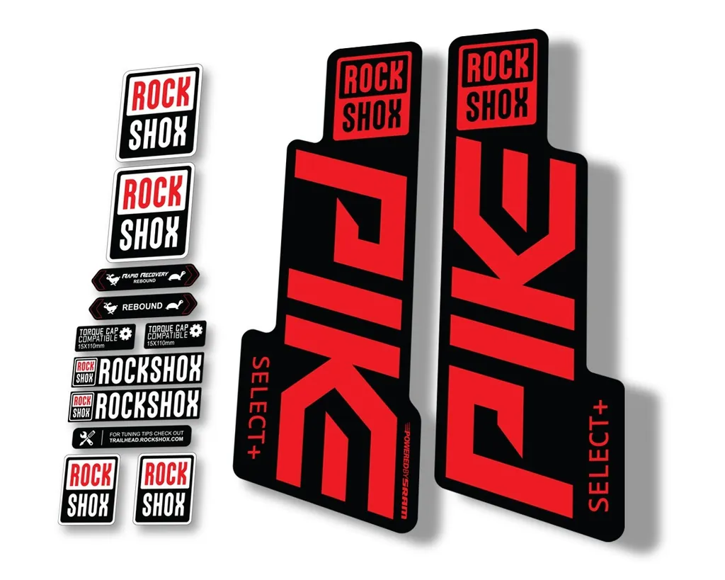 Rock Shox PIKE 2020 Select Plus (+) Mountain Bike Cycling Decal Sticker Red