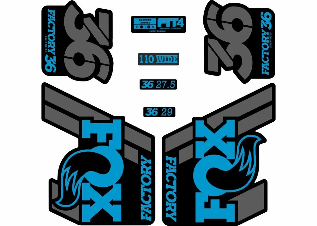 FOX 36 Float 2018-19 Forks Suspension Factory Decal Sticker Adhesive Blue Gray